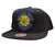 Mitchell & Ness Golden State Warriors Full Logo Snapback Adjustable Hat Cap - Black