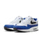 Nike Air Max 1 Mens White/Black-Deep Royal Blue Size 8