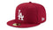 New Era 59Fifty MLB Basic Los Angeles Dodgers Fitted Burgundy Headwear Cap (7 3/4)