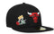 New Era Chicago Bulls Crown Champs 59FIFTY Fitted Hat - Black (US, Numeric, 7, Black)