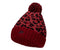 Nike Sportswear Leopard Print Pom Womens Beanie Size OSFM, Color: Red/Cedar-Red