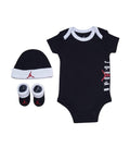 Jordan Infant Jumpman 3 Piece Set (Black(LJ0178-023)/White, 0-6 Months)