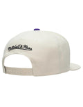 Mitchell & Ness Toronto Raptors Snapback Adjustable Hat Cap - Cream