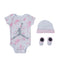 Jordan Tie-Dye Three-Piece Set (Infant) Pink Foam 0-6 Months (Infant), Pink