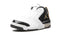 Jordan Air Big Fund Premium White Metallic Gold Black Men's Basketball Shoes (10.5)