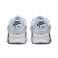 Nike Big Kids Air Max 90 Running Shoe, White/Blackened Blue/Volt, 6 Big Kid