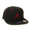 Nike Jordan Big Boys' Youth Retro Jumpman Snapback Hat (4/7, Black/Red)