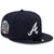New Era Atlanta Braves 59FIFTY 2021 World Series Side Patch Team Color Fitted Cap, Hat (7 1/2)