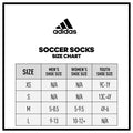 adidas Unisex Copa Zone Cushion II Soccer Sock (1-Pair), University Red/White, 5-8.5