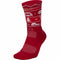 Nike Elite Men's Christmas Basketball Crew Socks X-Large (Fits Men 12-15) SX7866-687 Red, White