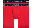 Nike Men`s Dri-FIT ReLuxe Boxer Brief 2 Pack (Red(ke1076-610)/B_b, Medium)
