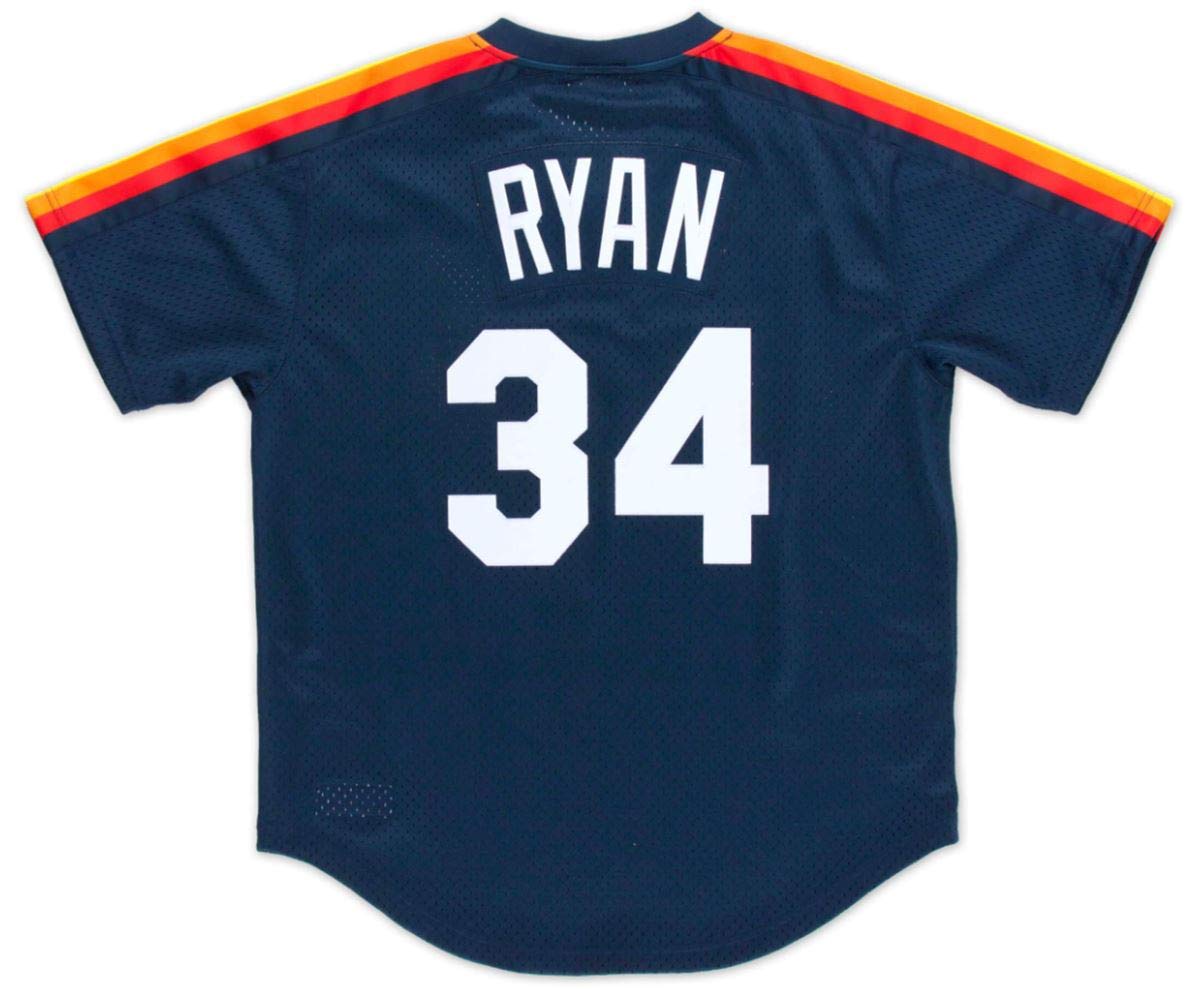 Mitchell & Ness Nolan Ryan Houston Astros Men's Authentic 1988 Pullover  Jersey (as1, Alpha, m, Regular, Regular, Medium) Navy