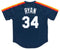 Mitchell & Ness Nolan Ryan Houston Astros Men's Authentic 1988 Pullover Jersey (as1, Alpha, m, Regular, Regular, Medium) Navy