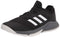 adidas Men's Court Team Bounce Volleyball Shoe, Black/White/Grey, 10