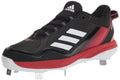 adidas Men's Icon 7 Baseball Shoe, Black/White/Team Power Red, 12