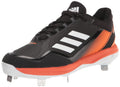 adidas Men's Icon 7 Baseball Shoe, Black/White/Team Orange, 10.5