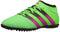 adidas Performance Ace 16.3 Primemesh TF J Soccer Shoe (Little Kid/Big Kid),Green/Shock Pink/Black,13.5 M US Little Kid