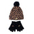 Nike Girls' Beanie & Gloves 2 Piece Set (Leopard Print) One Size Fits All (7-16)
