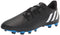 adidas Unisex Predator Edge.4 Flexible Ground Soccer Shoe, Black/White/Vivid Red, 13.5 US Men