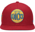 Mitchell & Ness New York Knicks Northern Lights Fitted Size 7 1/4 Hat Cap - Cardinal
