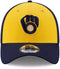 New Era Milwaukee Brewers Alt Logo Team Classic 39THIRTY Navy Stretch Fit Hat L-XL