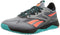 Reebok Men's Trainer Sneakers, Pure Grey 5 Core Black Classic Teal, 11.5