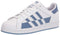 adidas Originals mens Superstar Sneaker, White/Crew Blue/White, 8.5 US