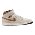 Nike Air Jordan 1 Mid Men's Shoes LT Orewood Brown/Metallic Gold DZ4129-102 9.5
