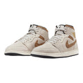Nike Air Jordan 1 Mid Men's Shoes LT Orewood Brown/Metallic Gold DZ4129-102 10