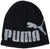 PUMA Evercat Logo Beanie, Black/Grey, One Size