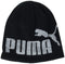 PUMA Evercat Logo Beanie, Black/Grey, One Size