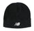 New Balance Black Heavyweight Fleece Beanie One Size