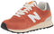 New Balance Men's 574-V2 Lace-up Sneaker, Orange Burst/White, 9.5