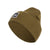 adidas Wide Cuff Fold Beanie, Focus Olive Green/Black/White, One Size