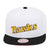 Mitchell & Ness Atlanta Hawks Snapback Hat Adjustable Cap - White/Black/Yellow