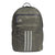 adidas League Three Stripe Backpack, Silver Metallic/Black, One Size