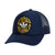 adidas Originals Mixed Graphics Foam Front High Crown Snapback Trucker Hat, Night Indigo/Bold Gold/Dark Green, One Size