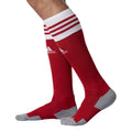 adidas Unisex Copa Zone Cushion II Soccer Sock (1-Pair), University Red/White, 5-8.5