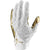 Jordan Knit Metallic Football Glove (White/Metallic Gold, Small)