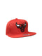 Mitchell & Ness Chicago Bulls Hat, Cap Snapback 21264375 Red (One Size)