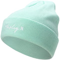 Hurley Women's Winter Hat - Script Cuff Knit Beanie, Size One Size, Jade Aura