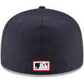 New Era MLB 59FIFTY Cooperstown Authentic Collection Fitted On Field Game Cap Hat (as1, Numeric, Numeric_7_and_3_Quarters, Cleveland Guardians Navy Red Cooperstown)