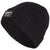 adidas Originals Rib Cuff Fold Beanie, Black/Black/White, One Size