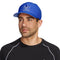 adidas Originals Men's Modern High Crown Structured Pre-Curve Brim Snapback Adjustable Fit Hat, Semi Lucid Blue/Blue Dawn/White, One Size