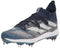 adidas Men's Adizero Afterburner 9 NWV Baseball Shoe, Team Navy Blue/White/Wonder Steel, 10.5