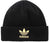 adidas Originals Men's Trefoil Beanie Discontinued Colors, Black/Gold Metallic 2, One Size