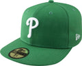MLB Philadelphia Phillies Kelly with White 59FIFTY Fitted Cap, 7 1/2