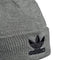 adidas Originals Trefoil Beanie, Heather Grey/Black 3, One Size