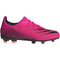 adidas Boy's X GHOSTED.3 Soccer Shoe, Shock Pink/Black/Screaming Orange(Firm Ground), 4 Big Kid - SoldSneaker