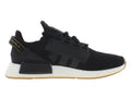 Adidas NMD R1 V2 Mens Casual Training Shoe, Black White and Gold Super Versatile Originals (10) - SoldSneaker